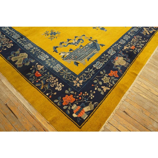 Brown Early 20th Century Chinese Peking Carpet ( 10' x 13'6" - 305 x 412 ) For Sale - Image 8 of 11