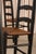 Black Set of 6 Antique Shaker Ladder Back Dining Chairs | Ebonized Wood, Hand-Woven Rush Seats For Sale - Image 8 of 14