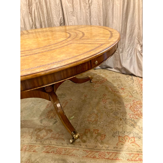 Hepplewhite Hepplewhite Leather Top Table For Sale - Image 3 of 5