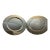 1980s A Pair Silver Round Platters Plain, 12 In. For Sale