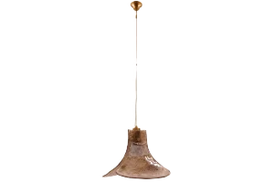Murano Glass Flower Petal Pendant Lamp, 1960s