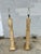 1990s Pair of 1990s Lexington Furniture Cream Leather Floor Lamps With Matching Leather Shades For Sale - Image 5 of 17