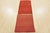 Gabbeh Runner 2'6'' X 9'8'' Red Wool Contemporary Hand-Knotted Rug For Sale - Image 11 of 12