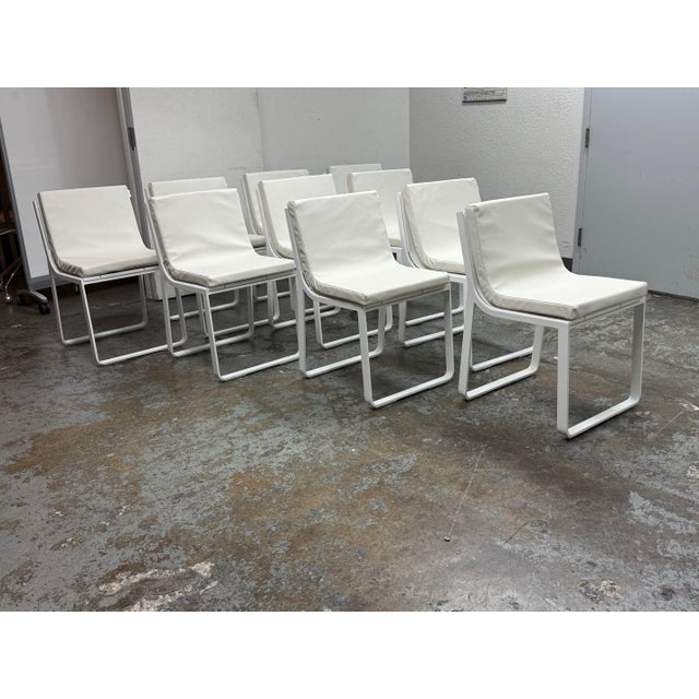 Contemporary Mario Ruiz for Gandia Blasco Indoor/Outdoor Dining Chairs, Set of Ten For Sale - Image 3 of 12