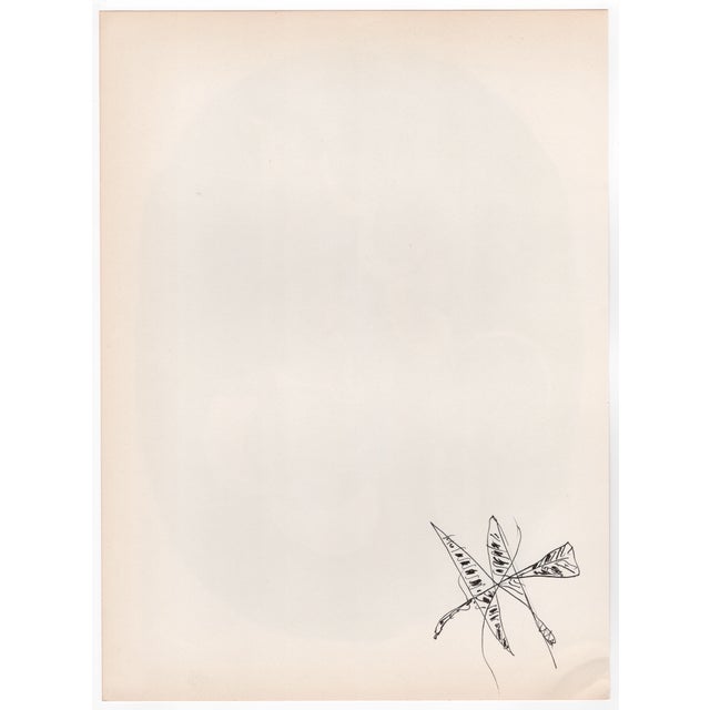 Georges Braque (1885-1954) Flying Birds (front) and Bird (back) Two Original Lithographs Year: 1955 Printer: Mourlot...