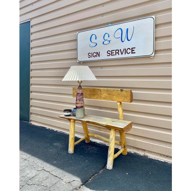 1950s Sign with Midcentury Modern-era-appropriate fonts in great, ready-to-display condition. We’d love to see this as...