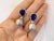 Bochic "Orient" South Sea Pearl & Blue Sapphire Earrings Set 18K Gold&Silver For Sale - Image 16 of 18