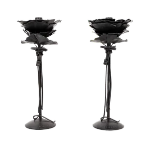 Albert Paley Blossom Candle Holders - a Pair