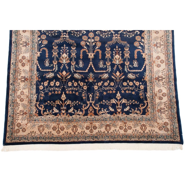 1980s Vintage Indian Mohajeran Sarouk Design Rug - 9'11" X 13'10" For Sale - Image 5 of 9
