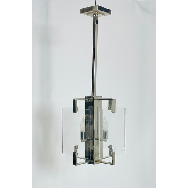 Vintage chandelier designed and manufactured in Los Angeles California by American Designer, Charles Hollis Jones. The...