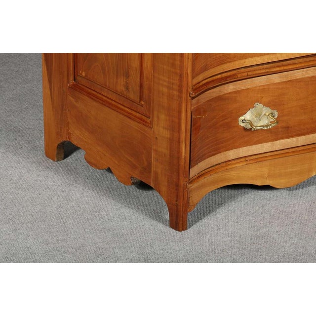 18 Century Baroque Cherry Chest of Drawers, 1750s For Sale - Image 9 of 18