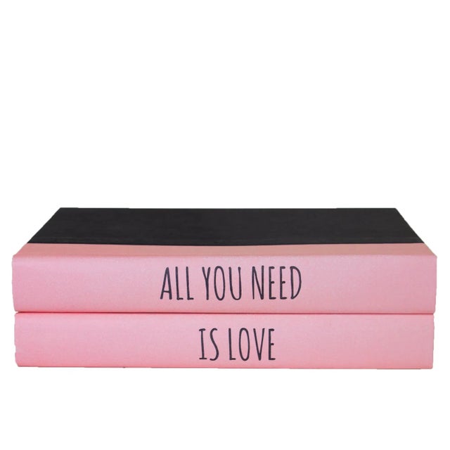 Let your thoughts be seen with these two Decorative hardback books with custom pink spines.