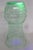 Depression Era Large Green Uranium Glass Vase Ribbed Style With Flared Rim 4868b For Sale - Image 10 of 11