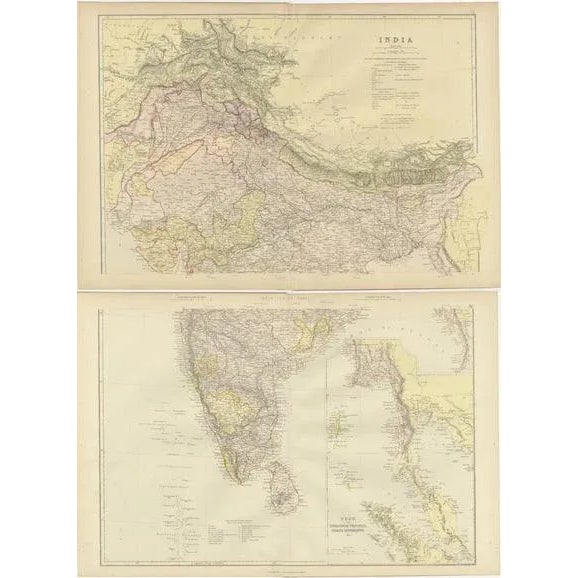 The British Rajs India by Blackie and Son, 1882, Set of 2 For Sale - Image 9 of 9