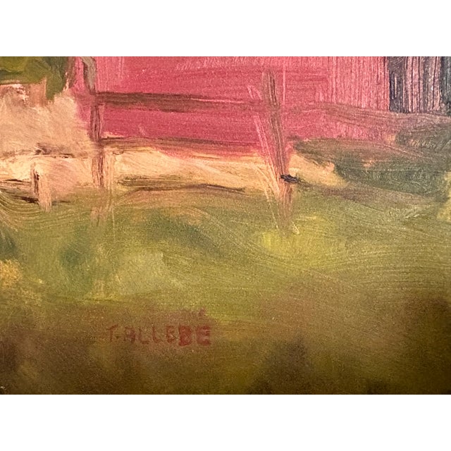 A signed painting on gesso board of a landscape that feels like a Fairfield Porter. An artist with a painterly vision,...