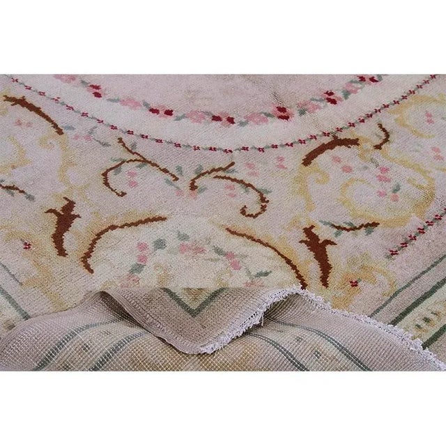 1920s 1920s Antique French Savonnerie Area Rug 10’9″ X 13’8″ For Sale - Image 5 of 7