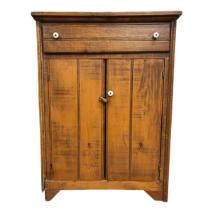 Antique Primitive American Jelly Cupboard Pie Safe Cabinet