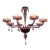Decorative 8 Arm Lavender Murano Chandelier For Sale