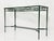 1980s Attributed to Mario Papperzini for Janus Et Cie Green Iron and Glass Console Table For Sale - Image 11 of 18