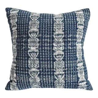 Vintage Indigo Guatemalan Pillow For Sale