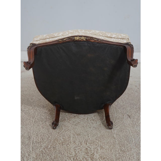 French Louis XV Newly Upholstered Living Room Chair For Sale - Image 12 of 12