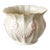 Belleek Georgian Shell Ivory and Blush Pink Parian Porcelain Cachepot With Gold Rim For Sale
