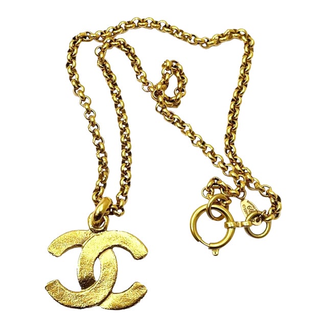 chunky gold chanel necklace vintage