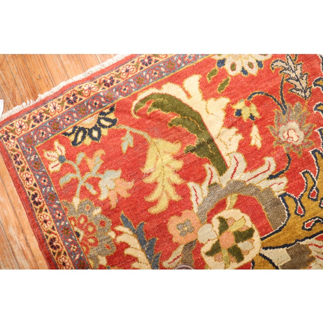 Antique Persian Sultanabad Sampler 19th Century Rug - 4'9" x 5'8" For Sale - Image 12 of 12