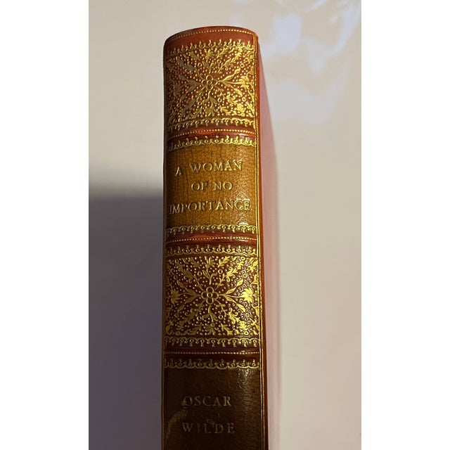 Fine Red Leather Binding - A Woman of No Importance - A Play by Oscar Wilde, London 1908 For Sale - Image 10 of 12