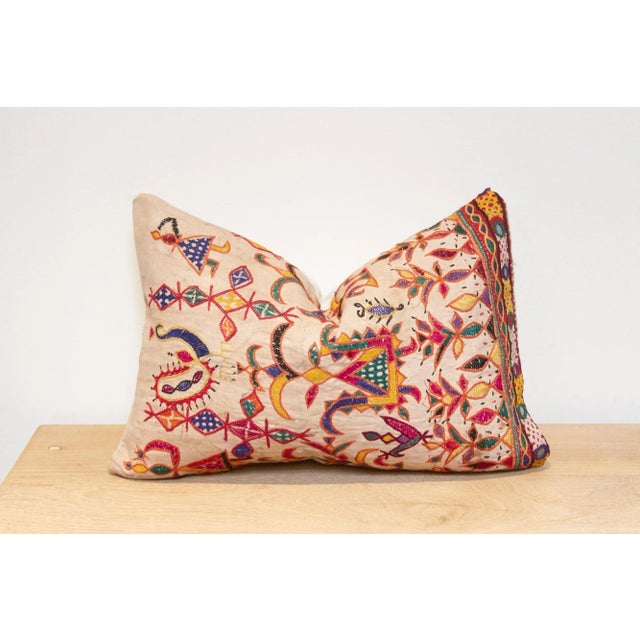 Nitya Antique Tribal Grain Sack Pillow For Sale - Image 4 of 7