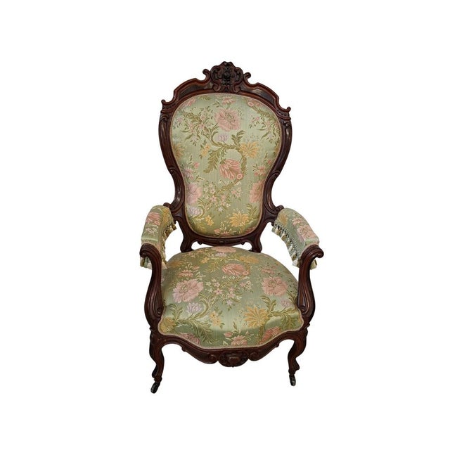Mid 19th Century Rococo Revival Balloon Back Armchairs, 1850, Set of 2 For Sale - Image 5 of 12