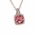 Diamond Rubellite Tourmaline Necklace 5.47 TCW 18k Gold Certified For Sale - Image 12 of 18