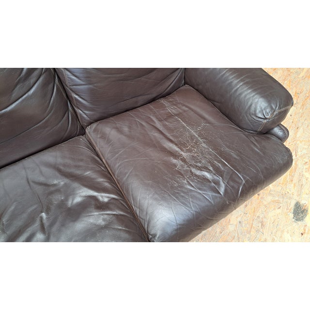 Coronado Sofas in Leather by Afra & Tobia Scarpa for B&B Italia, 1970s, Set of 2 For Sale - Image 12 of 13