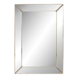Mid 20th Century Large Rectangular Mirror with Mirror Surround