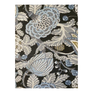 Thibaut Mitford Grey Linen Fabric 2 3/8 Yards For Sale