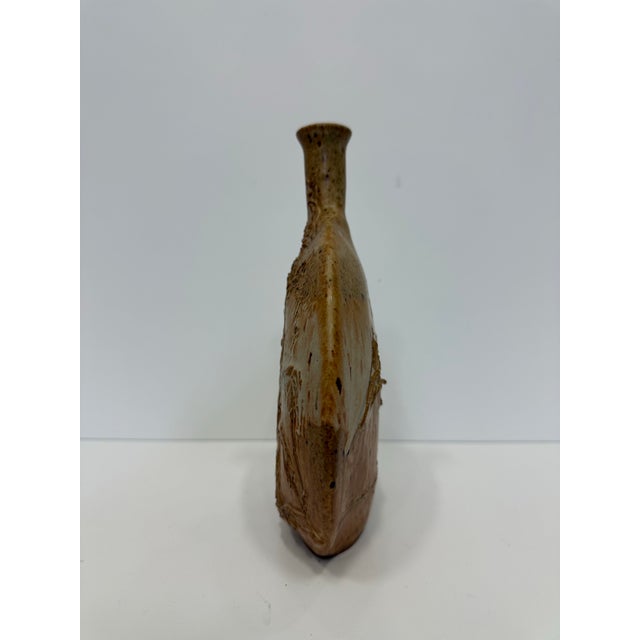 Late 20th Century Mid- Century Sladek Organic Earth Tone Art Bud Pottery Vase For Sale - Image 5 of 7
