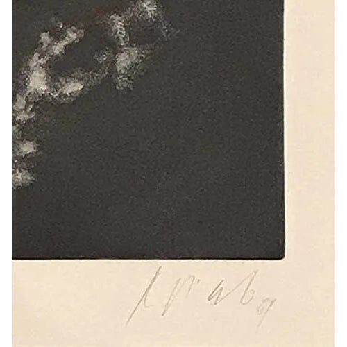 Contemporary Karl Korab Pencil Signed Original Etching 1989 For Sale - Image 3 of 3