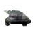 Stone Chinese Green Purple Stone Fengshui Fortune Toad Display Figure For Sale - Image 7 of 9
