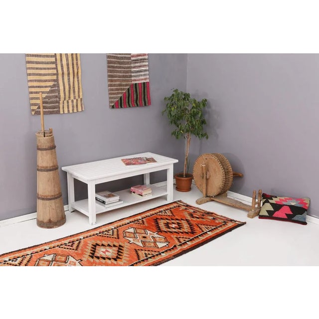 Mid-Century Modern Mid 20th Century Vintage Herki Runner For Sale - Image 3 of 4