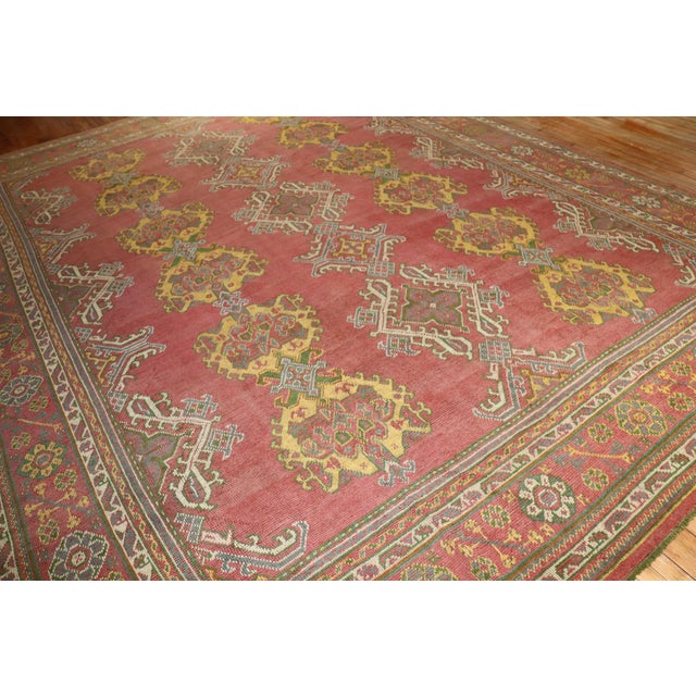 Antique Zabihi Collection Turkish Oushak Rug - 11'7" x 15' For Sale - Image 11 of 12