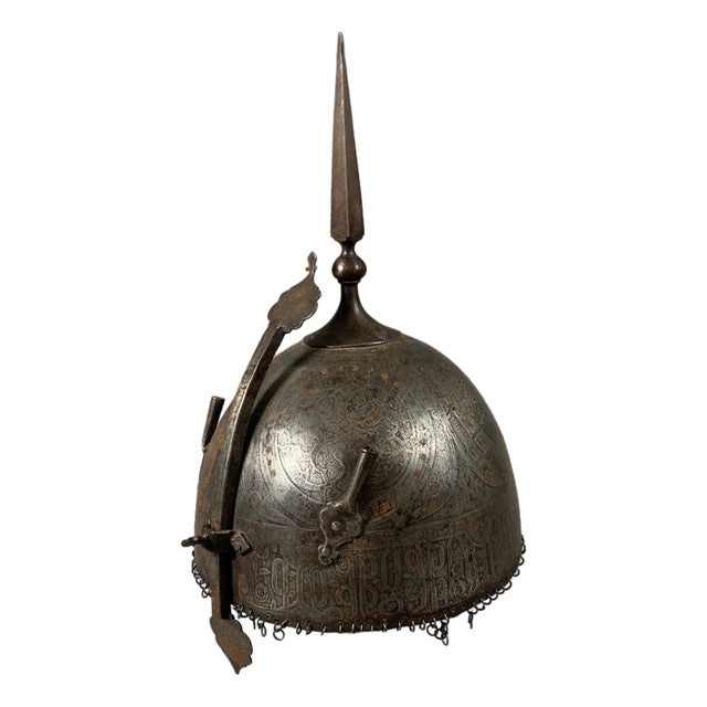 Kulah-Khud Helmet in Steel, 1796 For Sale