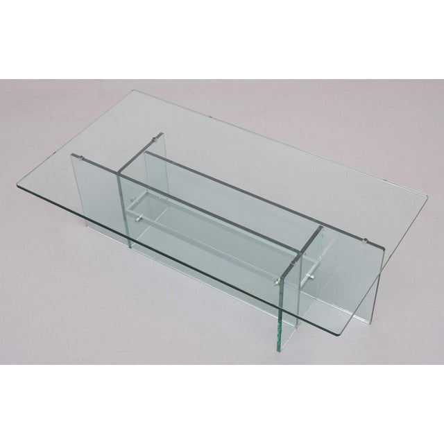 Glass Coffee Table from FontanaArte, Italy, 1970s For Sale - Image 8 of 10