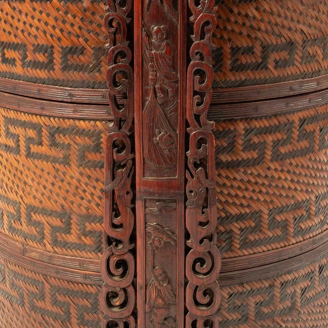 Early 20th Century Antique Chinese Wedding Basket For Sale - Image 6 of 8