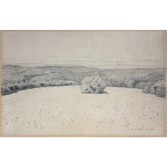 Modern Carl Bantzer, Engelswiese, 1900, Paper For Sale - Image 3 of 13