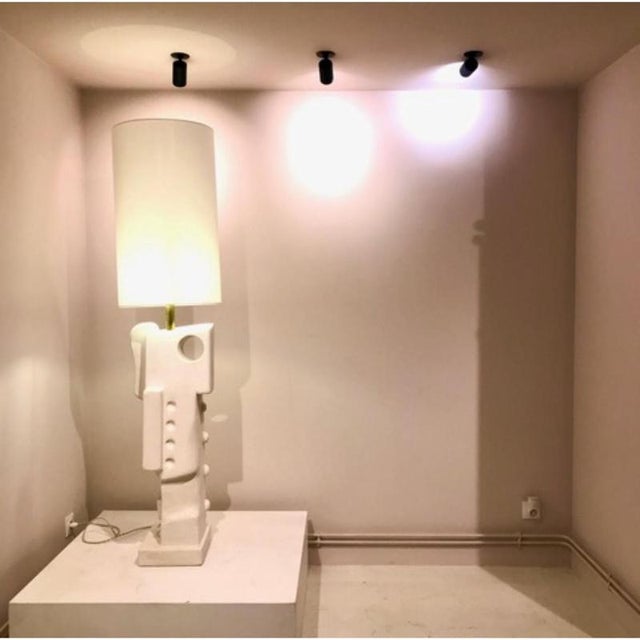 Clay Double Lighting Lamp by Frederic Texier For Sale - Image 4 of 7