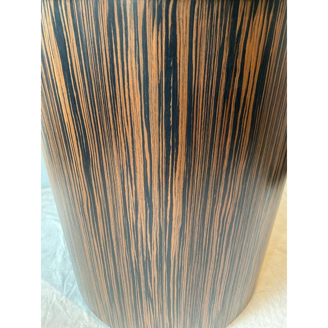 Wood Large Custom Made Rosewood Pedestal With Revolving Granite Top For Sale - Image 7 of 10