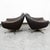 Mid-Century Modern Mid Century Danish Modern Lounge Chairs Swivel Brown Leather Armchair Vintage For Sale - Image 3 of 12