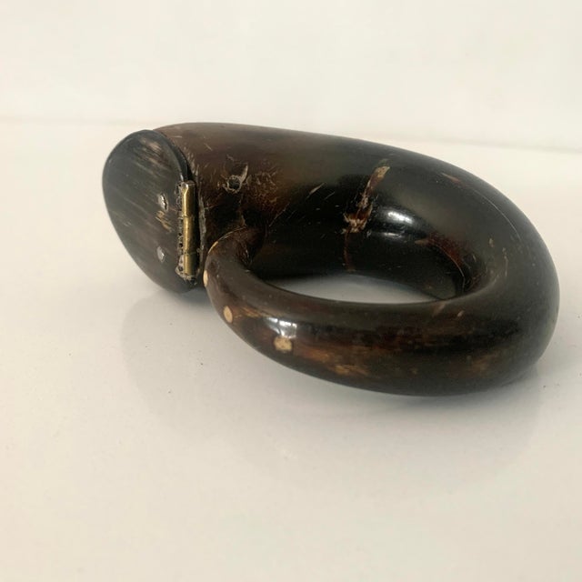 Rustic European 1745 Scottish Horn Snuff Mull For Sale - Image 3 of 9