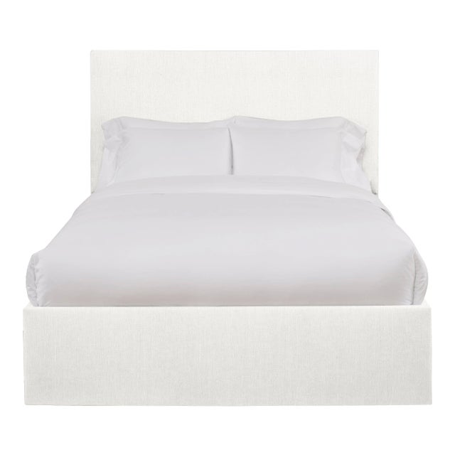 Hadley California King Bedframe, Ivory Linen For Sale