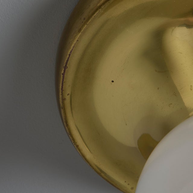 Brass Petite Brass 1960s Castiglioni and Giacomo 'Light Ball' Wall / Ceiling Lamp For Sale - Image 8 of 12